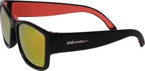 GOMER BOMB FLOATING EYEWEAR MATTE BLACK W/POLAR. RED LENS