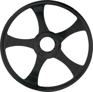 5-SPOKE BILLET WHEEL BLACK 8"