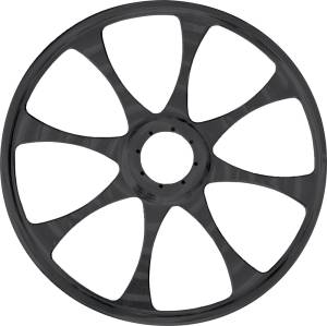 8-SPOKE BILLET WHEEL BLACK 9"