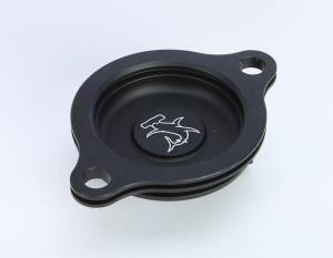 OIL FILTER COVER CRF250R 10-15 BLACK