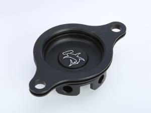 OIL FILTER COVER CRF450R 09-14 BLACK