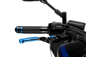 LEVER BRAKE EXTENDABLE/FOLDABLE BLUE