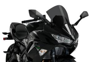 WINDSCREEN R-RACER DARK SMOKE KAW