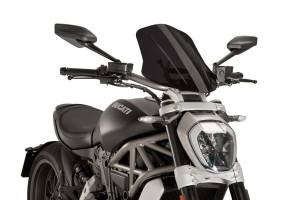 WINDSCREEN NAKED NEW GEN SPORT DARK SMOKE DUC