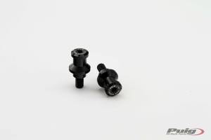 SWINGARM SPOOLS HI-TECH 10MM BLACK 2/PK