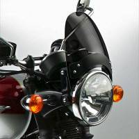 FLYSCREEN WINDSCREEN DARK SMOKE BLACK HARDWARE