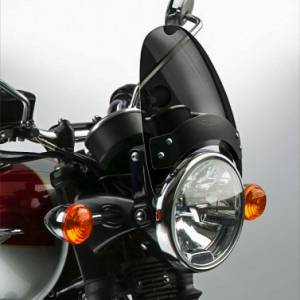 FLYSCREEN WINDSCREEN DARK SMOKE BLACK HARDWARE