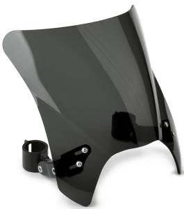 MOHAWK WINDSHIELD DARK TINT BLACK HARDWARE