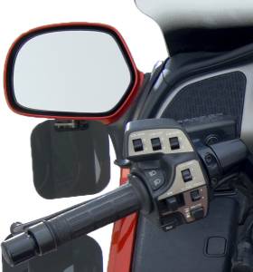 WING DEFLECTORS MIRROR MOUNT DARK SMOKE