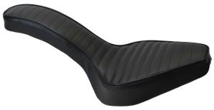 HARDTAIL RIGID COBRA SEAT BLACK PLEATED