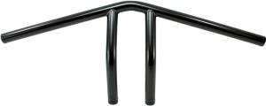 1" WHISKEY HANDLEBARS BLACK DIMPLED