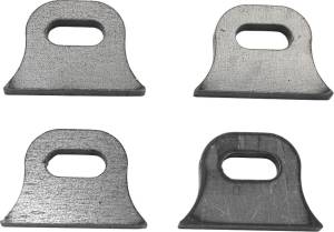 WELD-ON STEEL MOUNTING TABS VINTAGE STYLE 9 4/PK