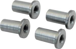 TOPHAT STYLE BLIND THREADED 5/16-18 STEEL BUNGS 4/PK