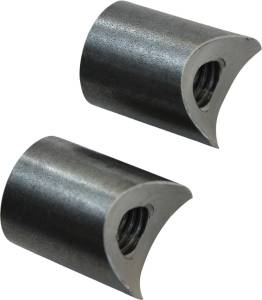 COPED STEEL HANDLEBAR RISER BUNGS 1/2-13 THREADED 2/PK