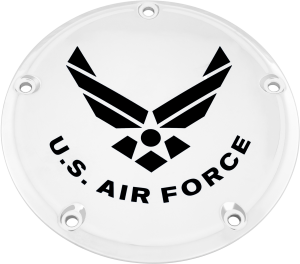 7   M8 FLT/FLH DERBY COVER AIR FORCE CHROME