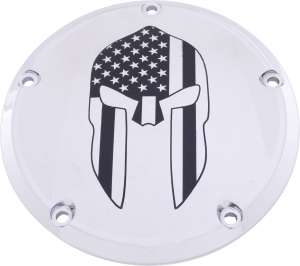 7   M8 FLT/FLH DERBY COVER SPARTAN CHROME