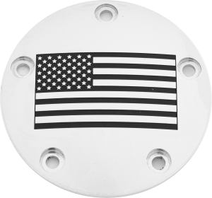 TC TIMER COVER AMERICAN FLAG CHROME