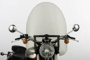 SS30 CLASSIC WINDSHIELD 22" SMOKE/TAPER BLACK