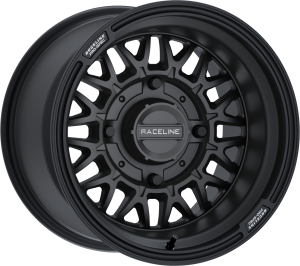 RACELINE OMEGA 15X10 4/137 5+5 (0MM) SATIN BLACK