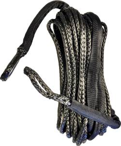 SYNTHETIC WINCH ROPE 3/16" DIAMETER X 50 FT. BLACK