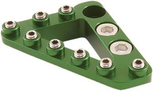 ALUMINUM REAR BRAKE LEVER TIP GREEN