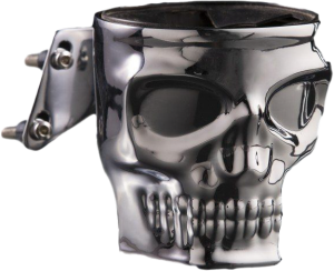 SKULL PERCH MOUNT HOLDER CHROME