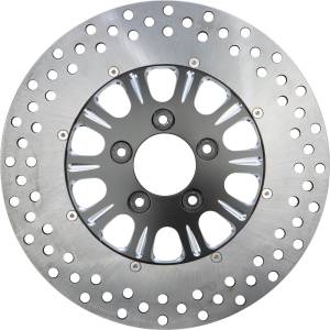 2PC REAR RIGHT LUCK DISC BLACK 11.5"