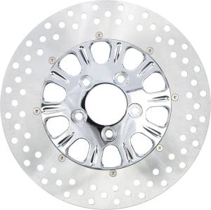 2PC REAR RIGHT LUCK DISC CHROME 11.5"