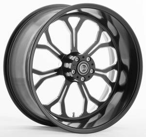 WHEEL COMPL 17X6.25 REVOLVER 09- FLH REAR - WITH ABS