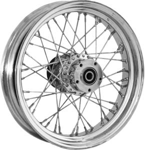 RR 40-SPK CHROME 16X3.5 BT/XL-HUB 3/4" AXL 00 LTR