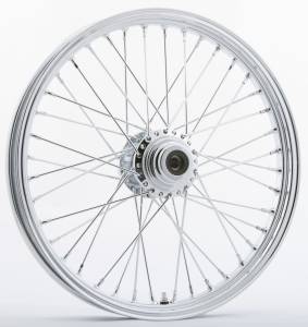 FR 40-SPK SD CHROME 21X2.15 WG-HUB 3/4" AXL PRE 99