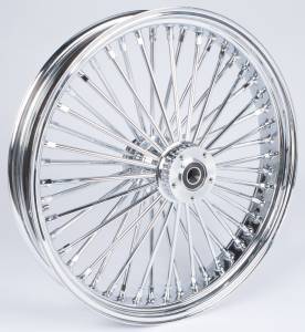 FR 48-SPK DD CHROME 21X3.5 FLT-HUB 1" AXL 00 LTR