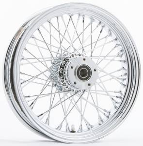 FR 60-SPK DD CHROME 16X3.5 WIDE-HUB 3/4" AXL 00 LTR