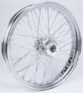 FR 60-SPK DD CHROME 23X3.5 FLT-HUB 1" AXL 00 LTR