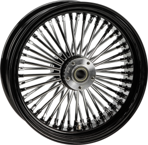 RR 48-SPK BLACK 18X3.5 BT/XL-HUB 3/4" AXL 00 LTR