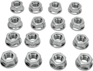 16/PK 10MM FLAT BASE LUG NUTS