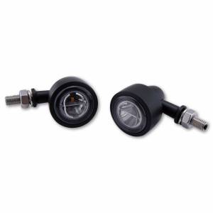 CLASSIC X-1 LED TURN SIGNAL PAIR SMOKED LENS BLACK