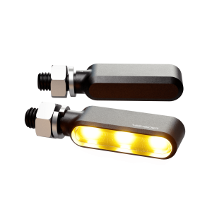 BRONX LED TURN SIGNAL PAIR BLACK