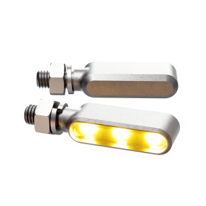 BRONX LED TURN SIGNAL PAIR SILVER