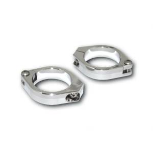 CNC FORK CLAMPS 42-43MM PAIR CHROME