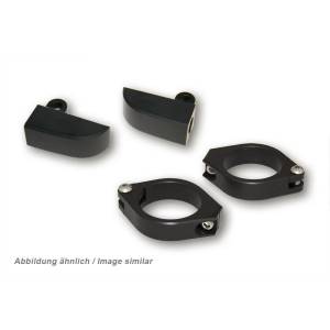 M8 CNC TURN SIGNAL MOUNT SET 42-43MM BLACK