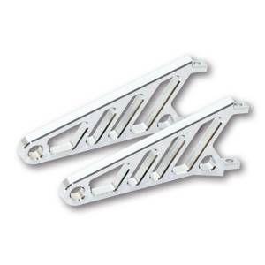 CNC HEADLIGHT BRACKET LONG PAIR CHROME