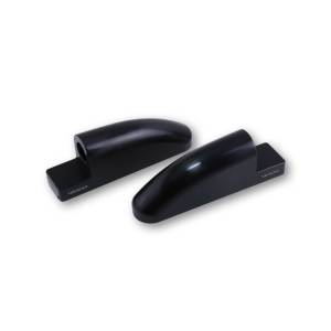 CNC FAIRING MIRROR ADAPTERS LONG PAIR BLACK