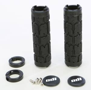 ROGUE NO FLANGE LOCK-ON GRIPS BLACK 130MM