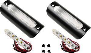 LED LIGHTS GLOSS BLACK W/WHITE LED