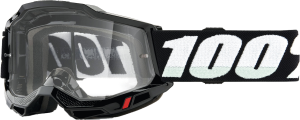 ACCURI 2 GOGGLE BLACK CLEAR LENS