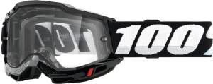 ACCURI 2 ENDURO MOTO GOGGLE BLACK CLEAR LENS