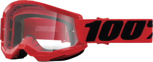 STRATA 2 GOGGLE RED CLEAR LENS