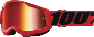 STRATA 2 JUNIOR GOGGLE RED MIRROR RED LENS