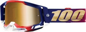 RACECRAFT 2 GOGGLE UNITED MIRROR TRUE GOLD LENS